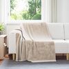 vidaXL Gooi Deken Beige 150 x 200 cm Fleece