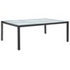 vidaXL Tuintafel 200x150x74 cm poly rattan zwart
