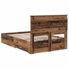vidaXL Bedframe met lade met hoofdeinde met opslag Bewerkt hout
