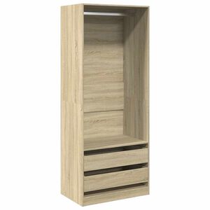 vidaXL Kledingkast 80x50x200 cm bewerkt hout sonoma eikenkleurig