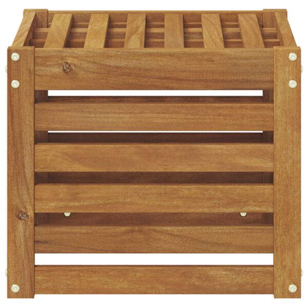 vidaXL Buitenstoolbank Naturel 43 x 43 x 37 cm Massief Acaciahout