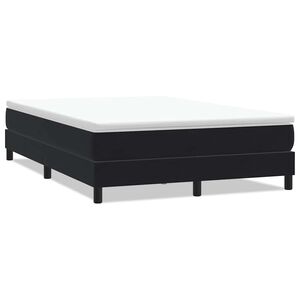 vidaXL Bed boxspring zonder matras 160x220 cm fluweel zwart