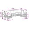 vidaXL Sofa-Sets 9 pcs Natuurlijk en Lichtgrijs Massief Acaciahout