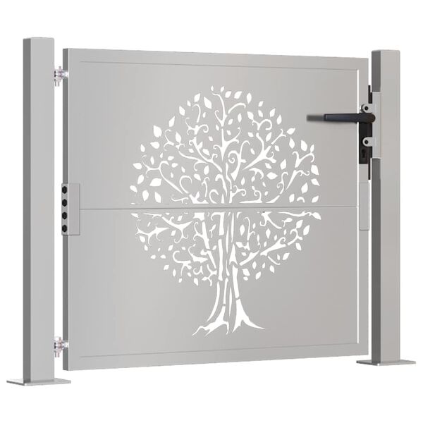 vidaXL Poort 100x100 cm boomontwerp cortenstaal