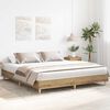 vidaXL Bedframe zonder matras 200x200 cm spaanplaat artisanaal eiken