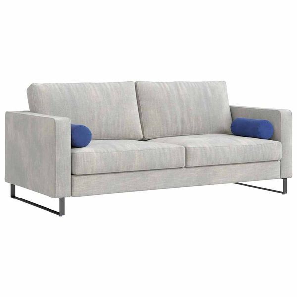 vidaXL Bolster Kussens 2 stuks Politieblauw &Oslash; 15 x 40 cm Cordstof