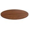vidaXL Tafelblad rond &Oslash;80x1,5 cm bewerkt massief eikenhout donkerbruin