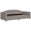 vidaXL Slaapbank met matras 90x200 cm stof taupe