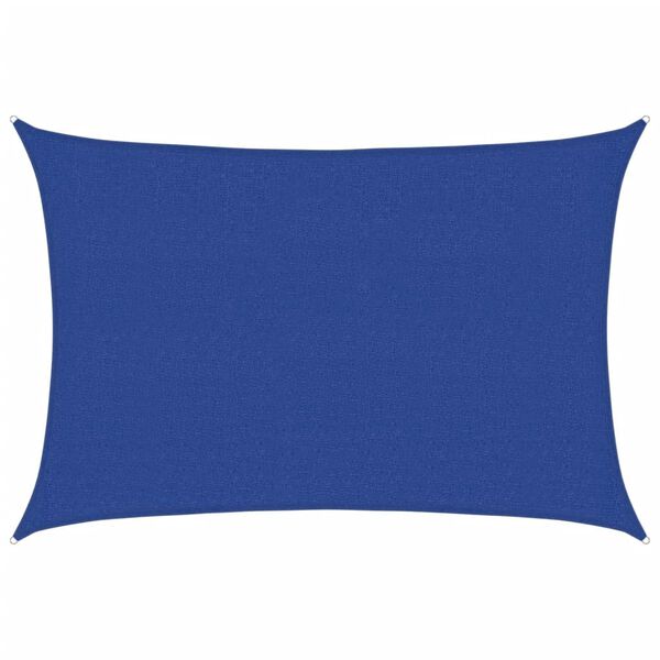 vidaXL Zonnezeil 160 g/m&sup2; 2,5x3,5 m HDPE blauw