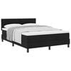 vidaXL Boxspringbed met hoofdeinde Zwart 140 x 200 cm Stof