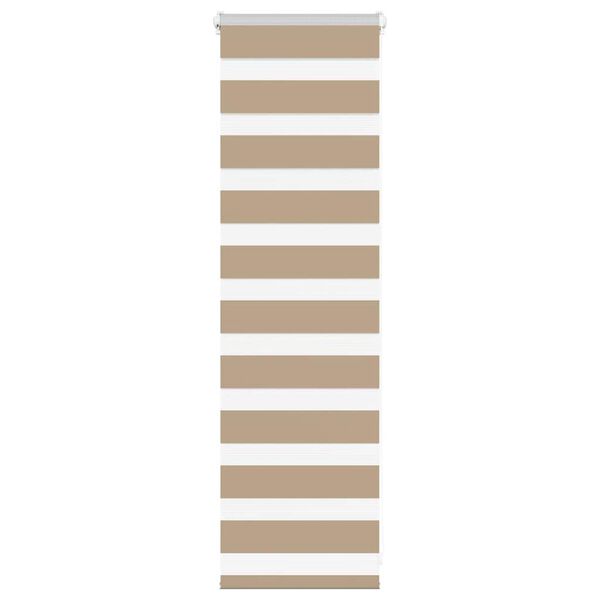 vidaXL Zebrajaloezie 40x100 cm stofbreedte 35,9 cm polyester zandbruin