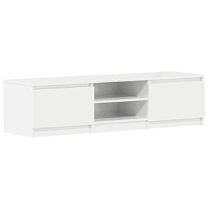vidaXL Tv-meubel 140x40x35,5 cm bewerkt hout hoogglans wit