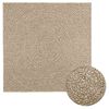 vidaXL Vloerkleed ZIZUR beige binnen en buiten 120x120 cm jute look