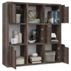 vidaXL Boekenkast 88,5x27,5x88 cm bewerkt hout gerookt eiken