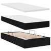 vidaXL Opslag bed met matras met matras Zwart 100 x 200 cm Polyester