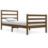 vidaXL Bedframe massief grenenhout honingbruin 90x200 cm