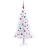 vidaXL Kunstkerstboom met 150 LED Wit 150 cm PVC en Staal