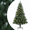 vidaXL Kunstkerstboom 120 cm 150 LED's Warmwit PVC en Metaal Groen