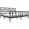 vidaXL Bedframe massief grenenhout grijs 200x200 cm