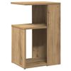 vidaXL Bijzettafel 36x30x56 cm bewerkt hout artisanaal eikenkleurig