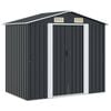 vidaXL Tuinberging 204x132x186 cm staal antraciet