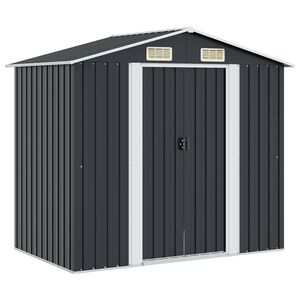 vidaXL Tuinberging 204x132x186 cm staal antraciet