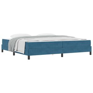 vidaXL Boxspringbed met matras Donkerblauw 200 x 220 cm Stof