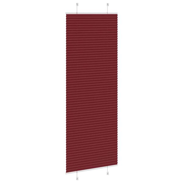 vidaXL Pliss&eacute; rolgordijn 70x200 cm stofbreedte 69,4 cm bordeauxrood