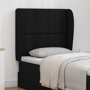vidaXL Hoofdbord oor Zwart 80 x 23 x 6 cm PVC