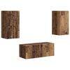 vidaXL Tv-meubelset 2 st Oudhout Bewerkt hout