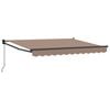 vidaXL Uitschuifbare luifel Taupe 3 x 2,5 m