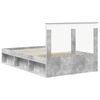 vidaXL Bedframe met hoofdeinde Beton 120 x 190 cm Massief grenenhout