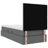 vidaXL Opbergbed met LED met matras Donkergrijs 90 x 190 cm Polyester