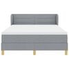vidaXL Boxspringbed met matras Lichtgrijs 160 x 200 cm Stof