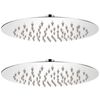 vidaXL Regendouchekop 2 st rond 20 cm roestvrij staal