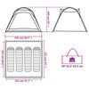 vidaXL Tent 4-persoons waterdicht snelontgrendeling groen