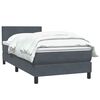 vidaXL Boxspring met matras fluweel donkergrijs 100x210 cm