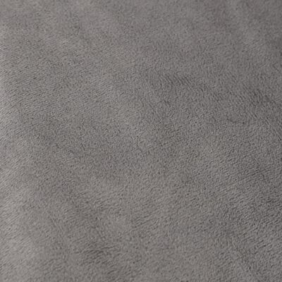 vidaXL Verzwaringsdeken met hoes 155x220 cm 11 kg stof grijs