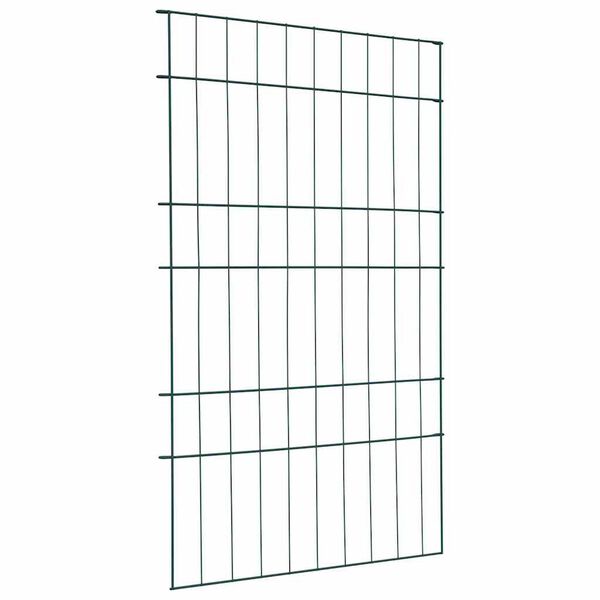 vidaXL Vijverhekken Set 8 pcs Groen 50 x 80 cm Staal