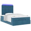 vidaXL Ottoman bed met matrassen en LED's 120x190cm fluweel