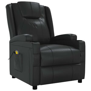 vidaXL Massagestoel kunstleer zwart