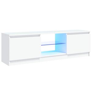 vidaXL Tv-meubel met LED-verlichting 120x30x36 cm wit