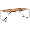 vidaXL Eettafel 200x90x76 cm massief acaciahout en mangohout