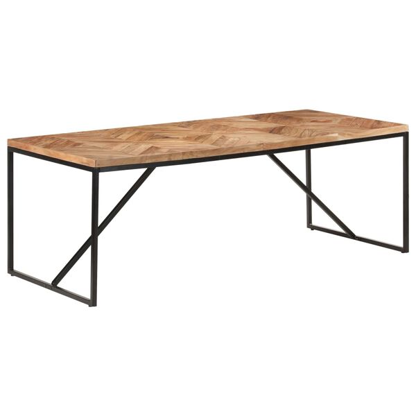 vidaXL Eettafel 200x90x76 cm massief acaciahout en mangohout