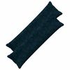 vidaXL Kussensloop 2 st HOUTEN Marineblauw 40 x 145 cm
