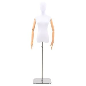 vidaXL Verstelbare 162-233 cm Mannequin met Hoofd en Basis Vrouw PP