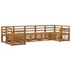 vidaXL Hoekbank Set 6 pcs Naturel Massief Acaciahout