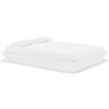 vidaXL Bedframe massief hout wit 135x190 cm