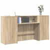 vidaXL Receptiebalie 200x50x103,5 cm bewerkt hout sonoma eikenkleurig