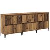 vidaXL Dressoirs 3 st Oud Hout 60 x 35 x 70 cm Bewerkt hout